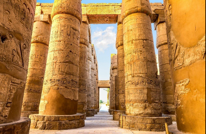 Philae Temple ancient Egyptian temple on an island near Aswan
