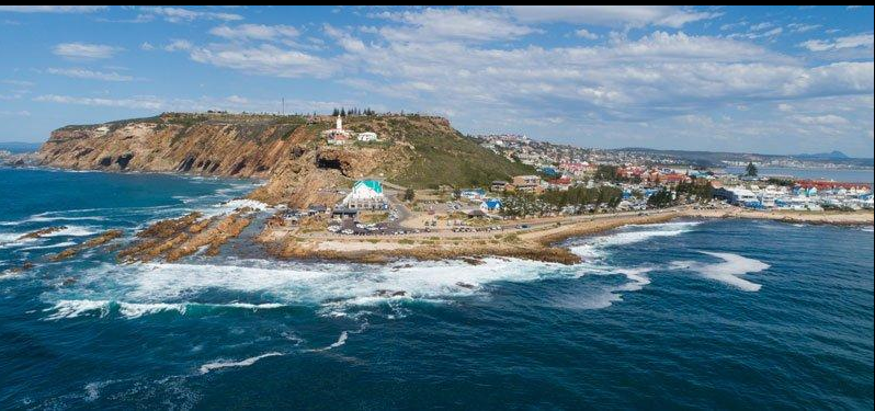 Wilderness beach and lagoon on the Garden Route South Africa