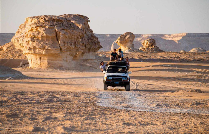 Camping in Egypt White Desert after an unforgettable safari adventure