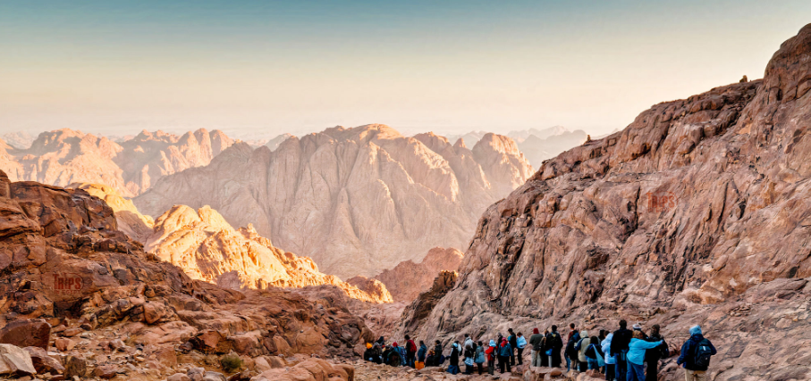 Mount Sinai sunrise, a historic place to visit in Egypt beyond the pyramids