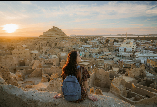 Traveler discovering Siwa Oasis using Egypt travel safari tips