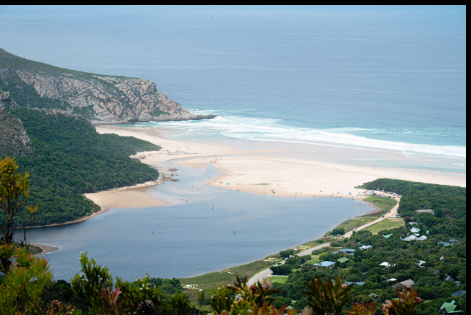 Mossel Bay coastline on the Garden Route South Africa
