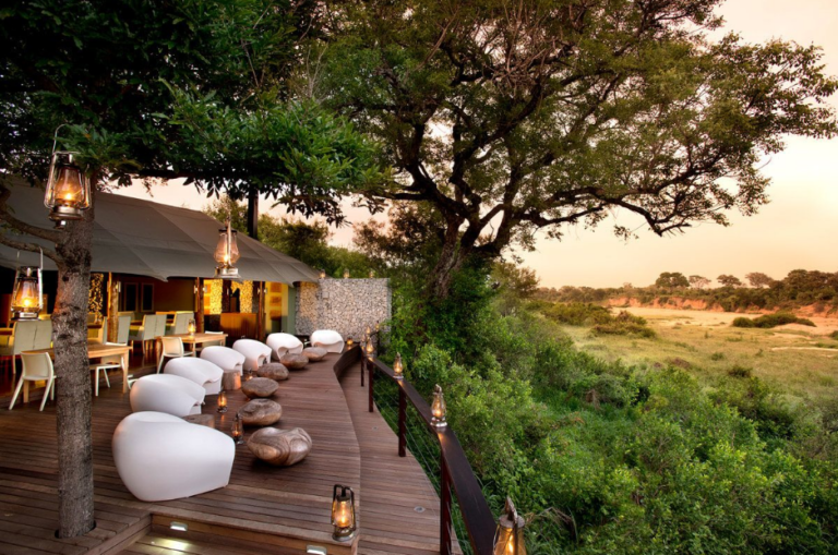 Luxury South Africa Safari lodge surrounded by African wilderness