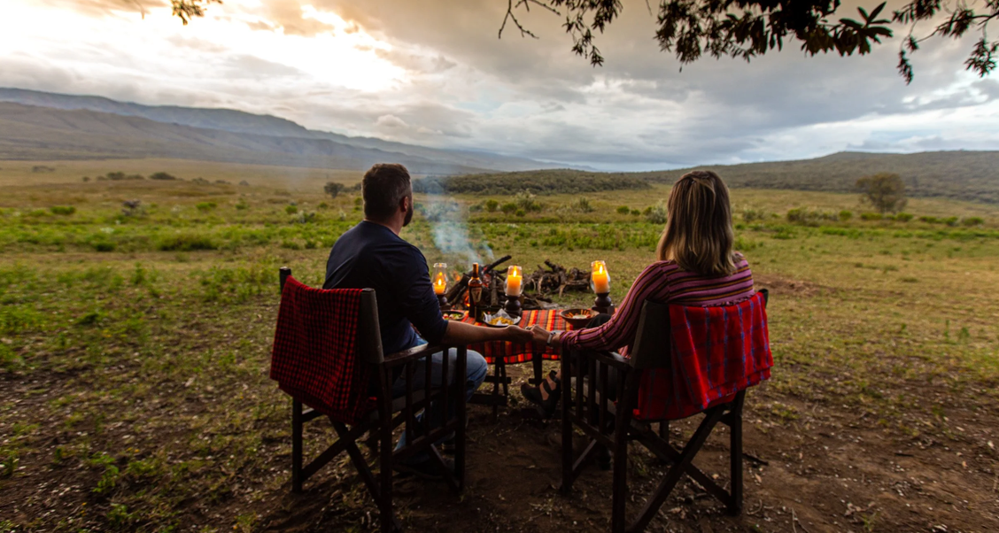 in the african wild. romantically