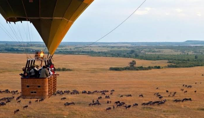 hot air balloon ride in akagera
