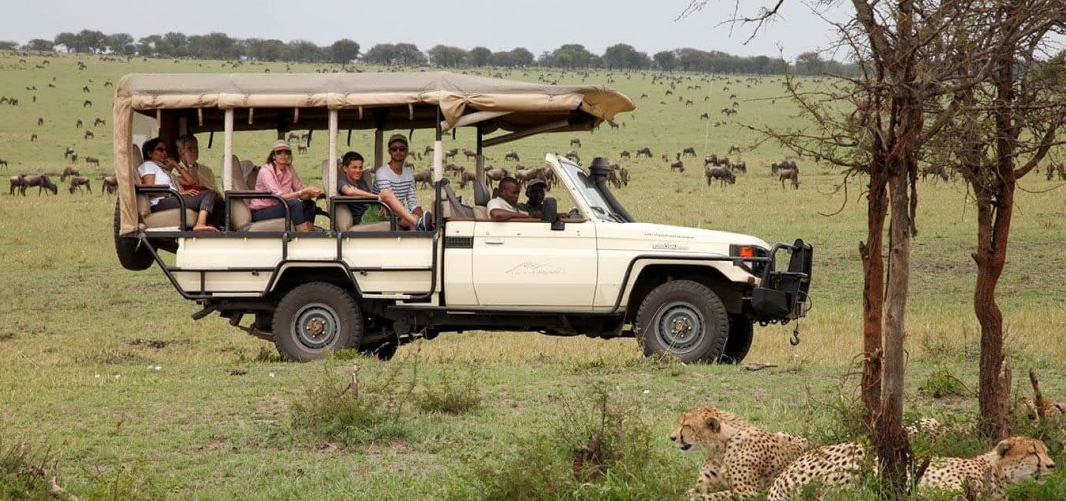 open sided safari car