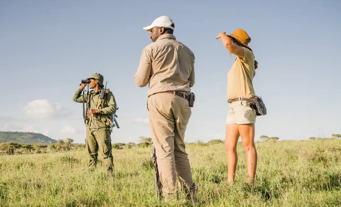 wearing light clothes on an african safari
